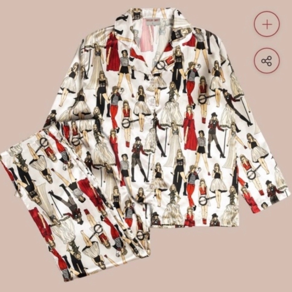 Taylor Swift Red Eras PJ set